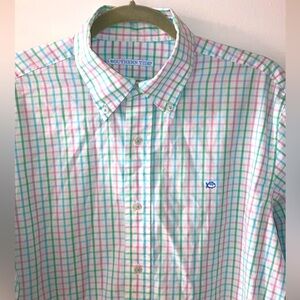 Southern‎ Tide Men’s Checkered Button Down size M